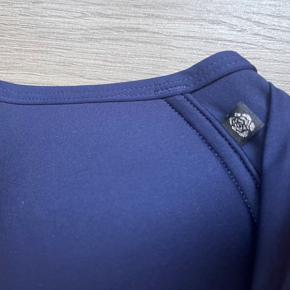 La Vie En Rose Twist Push Up Navy Blue Bikini Top XS - Picture 2 of 6